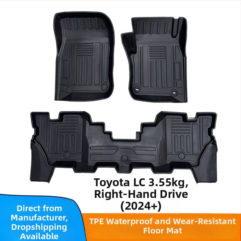 Podne prostirke za Toyota Land Cruiser LC71, s desnim upravljačem – Materijal: guma; Marka: Xiaoshan saddle; Šifra proizvoda: 2286