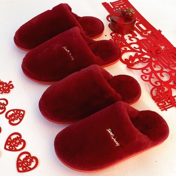 Par pliš papuča za dom zimi – gornji dio od denima, potplat PVC, otporne na habanje, amortizacija udara