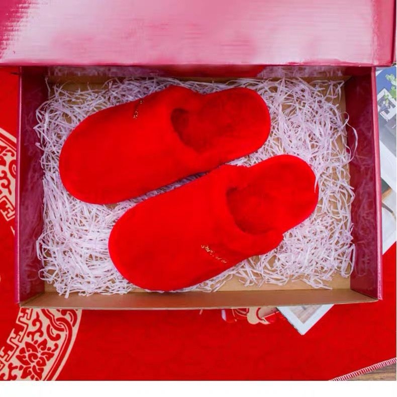 Par pliš papuča za dom zimi – gornji dio od denima, potplat PVC, otporne na habanje, amortizacija udara