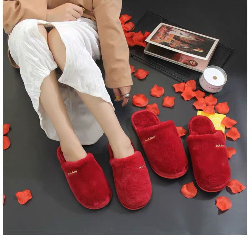 Par pliš papuča za dom zimi – gornji dio od denima, potplat PVC, otporne na habanje, amortizacija udara