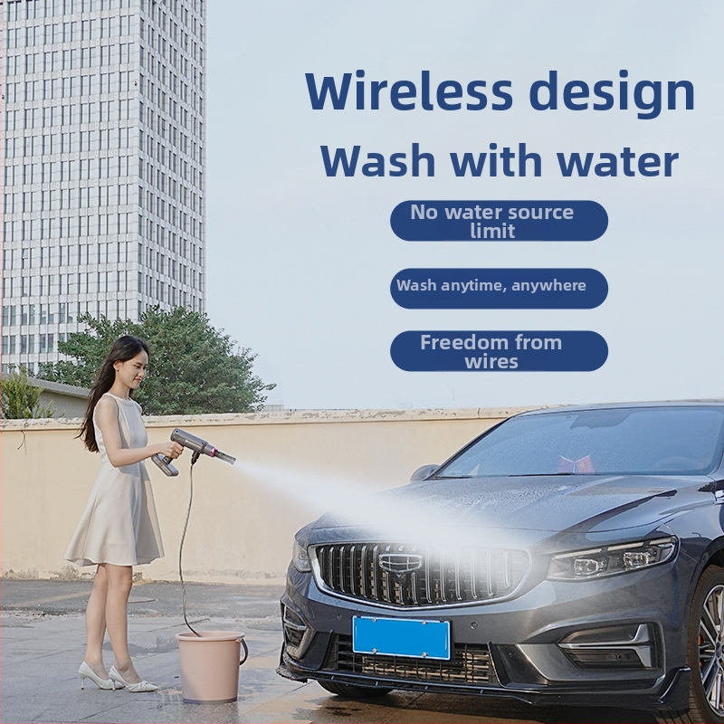 Bezdrôtový lítiový autoumyvák s vysokotlakovým pištoľou – ABS telo, 21V, 260W, maximálny prietok 8 L/min, maximálny tlak 50 Bar, model RG-15