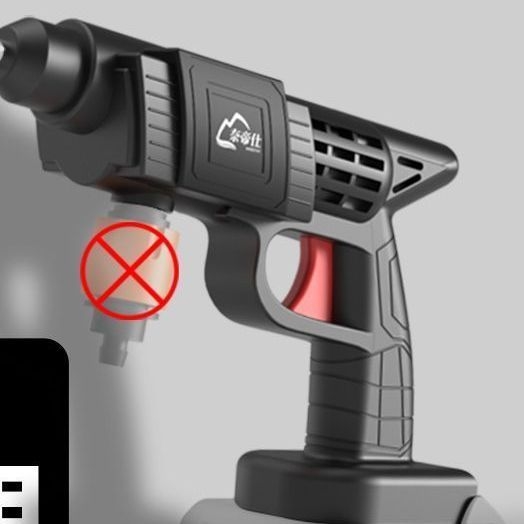 Χειροποίητη φορητή συσκευή πλυσίματος αυτοκινήτου με υψηλή πίεση νερού, 80W, τροφοδοσία από αναπτήρα αυτοκινήτου, εξαρτήματα από καθαρό χαλκό, ροή 4–8 L/min