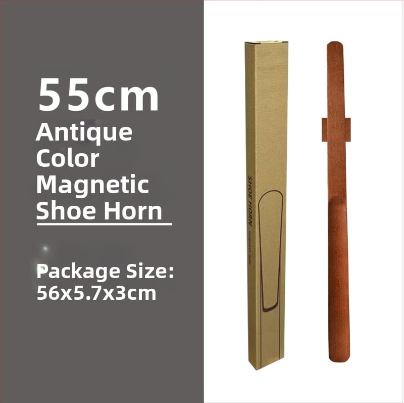 Unelte magnetice pentru încălțăminte cu mâner lung — tijă din lemn masiv, potrivit pentru femei însărcinate și persoane în vârstă