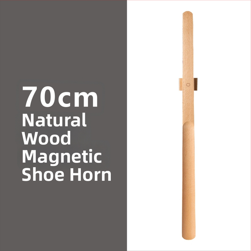 Unelte magnetice pentru încălțăminte cu mâner lung — tijă din lemn masiv, potrivit pentru femei însărcinate și persoane în vârstă