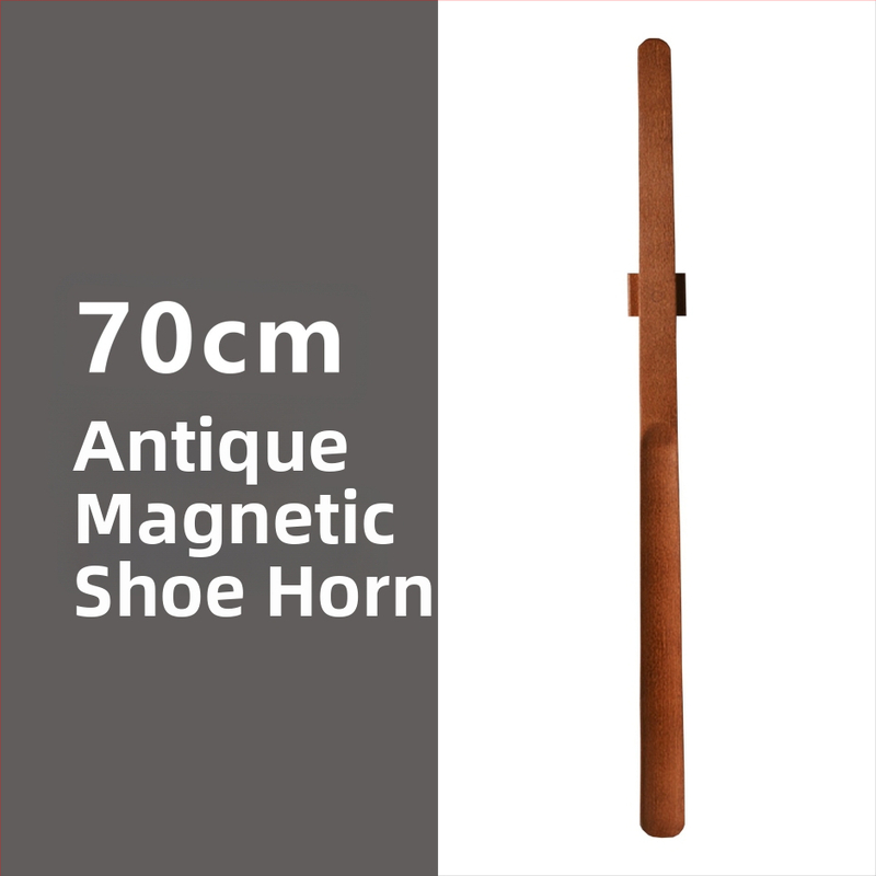 Unelte magnetice pentru încălțăminte cu mâner lung — tijă din lemn masiv, potrivit pentru femei însărcinate și persoane în vârstă