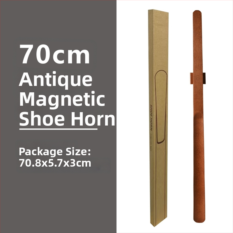 Unelte magnetice pentru încălțăminte cu mâner lung — tijă din lemn masiv, potrivit pentru femei însărcinate și persoane în vârstă
