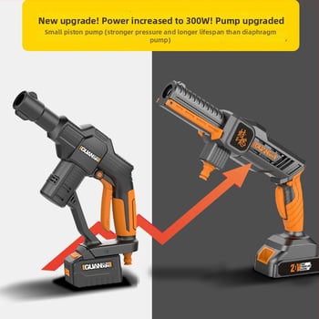 Jiaolong – unealtă de spălat auto fără fir, baterie litiu, presiune 2.4 MPa, debit 2.5 L/min, putere ≤300W, furtun ieșire 5 m