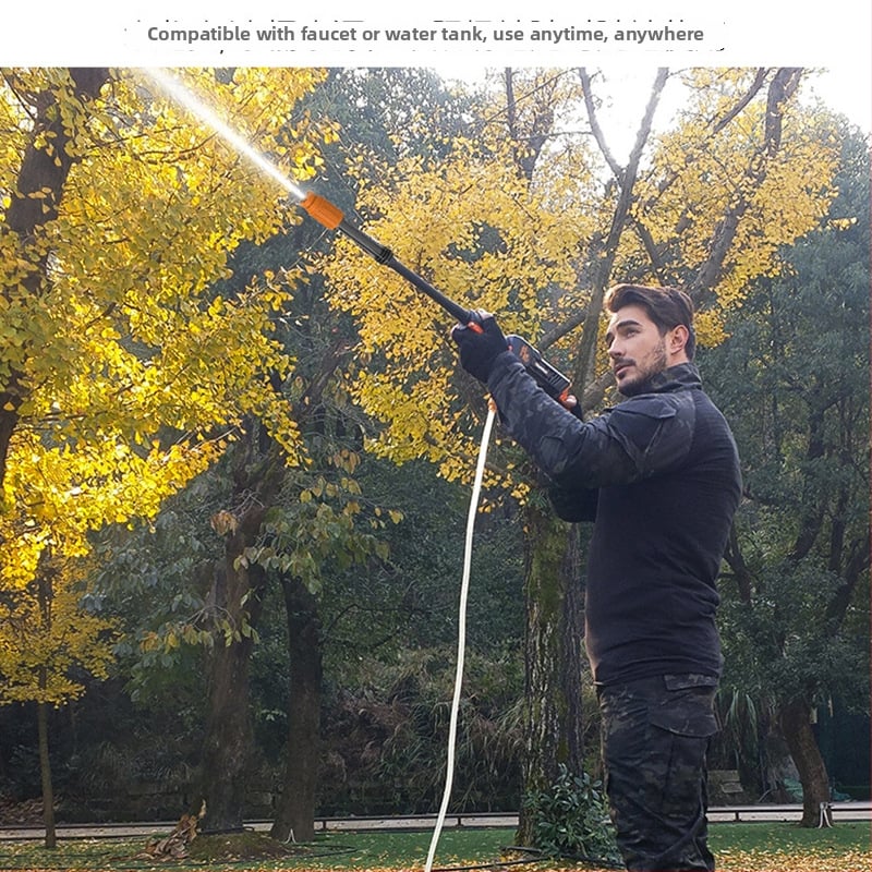 Jiaolong – unealtă de spălat auto fără fir, baterie litiu, presiune 2.4 MPa, debit 2.5 L/min, putere ≤300W, furtun ieșire 5 m