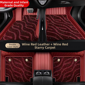 Auto podlážková rohož - koža, hviezdna obloha s horizontálnymi pruhmi, 4 kg, pôvod Hebei, určené pre konkrétny automobilový model pre Changan