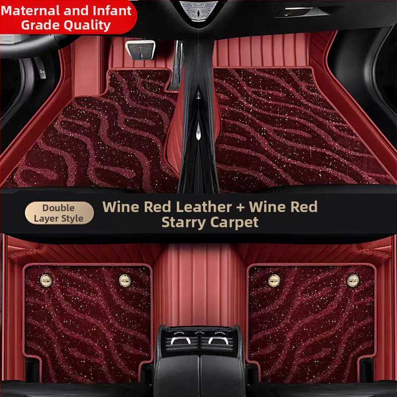 Auto podlážková rohož - koža, hviezdna obloha s horizontálnymi pruhmi, 4 kg, pôvod Hebei, určené pre konkrétny automobilový model pre Changan