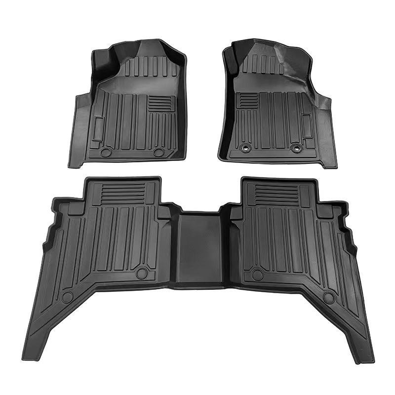 Toyota Hilux / Revo / Vigo / Rocco гумени подови килимчета, универсален монтаж