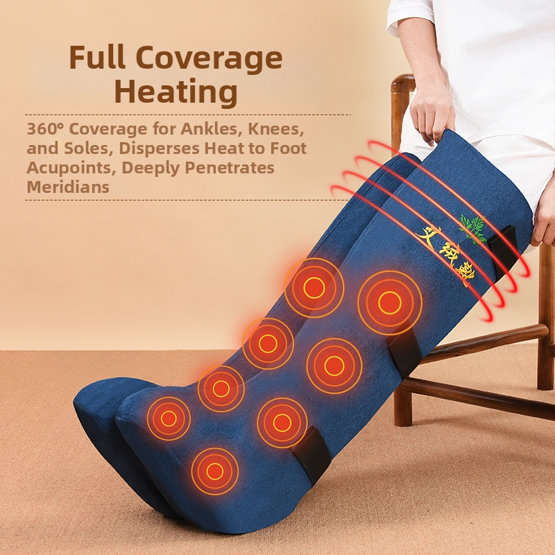 Sprijin pentru genunchi încălzit electric, control inteligent al temperaturii, 220V, 50W, 30-50°C, 9 trepte