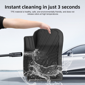 Kona-специфични автомобилни подложки за подове и багажник, ТПЕ материал, персонализирани, полузатворен дизайн, петместен