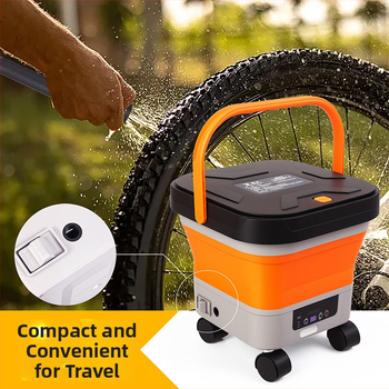 Cordiman bezdrôtové vysokotlaké zariadenie na čistenie áut, skladací a prenosný, max. tlak 30 bar, prietok 4 L/min, 24 V Li-ion batéria, hmotnosť 2,4 kg