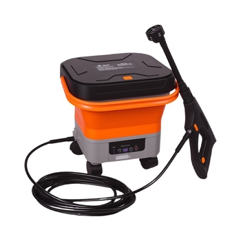 Cordiman dispozitiv portabil de spălare cu presiune pentru mașini, pliabil și ușor de transport, presiune maximă 30 bar, debit 4 L/min, baterie Li-ion 24V, greutate 2,4 kg