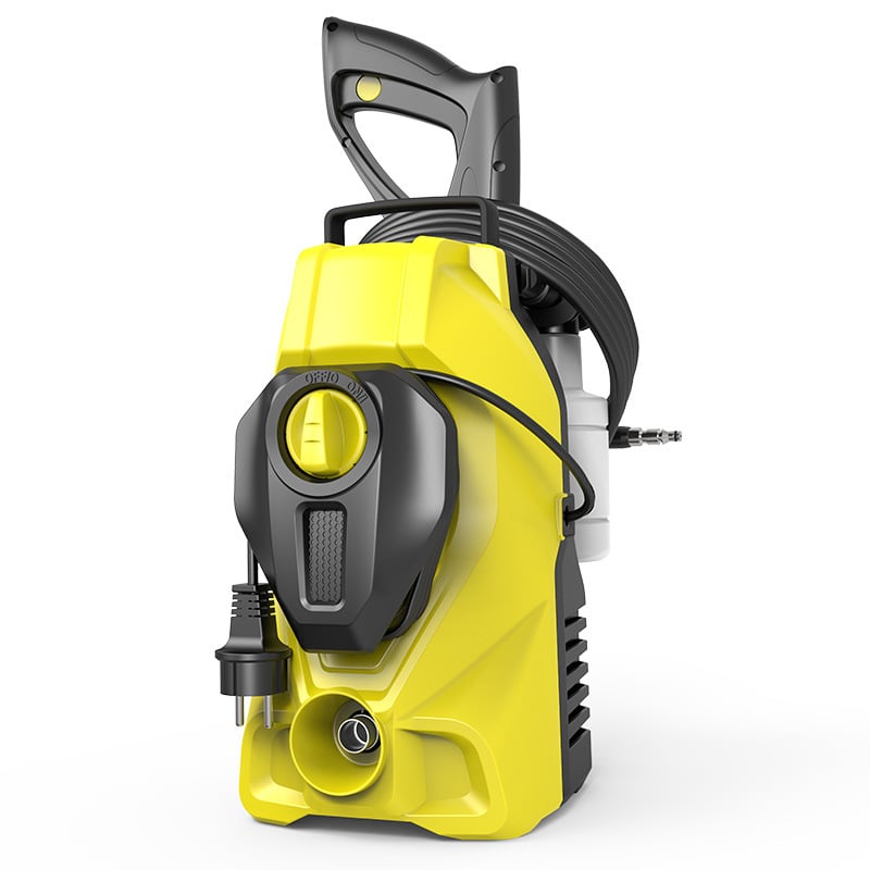 Mașină de spălat cu presiune înaltă pentru automobile, verticală, pentru uz casnic, aparat portabil cu corp din aliaj, 1400 W, 220 V, 150 Bar