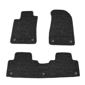 PVC автомобилни подложки за крака, устойчиви на мръсотия и износване, за специални автомобили, с уплътени ръбове и телени халки, марка Yashidi, замша, персонализирана обработка