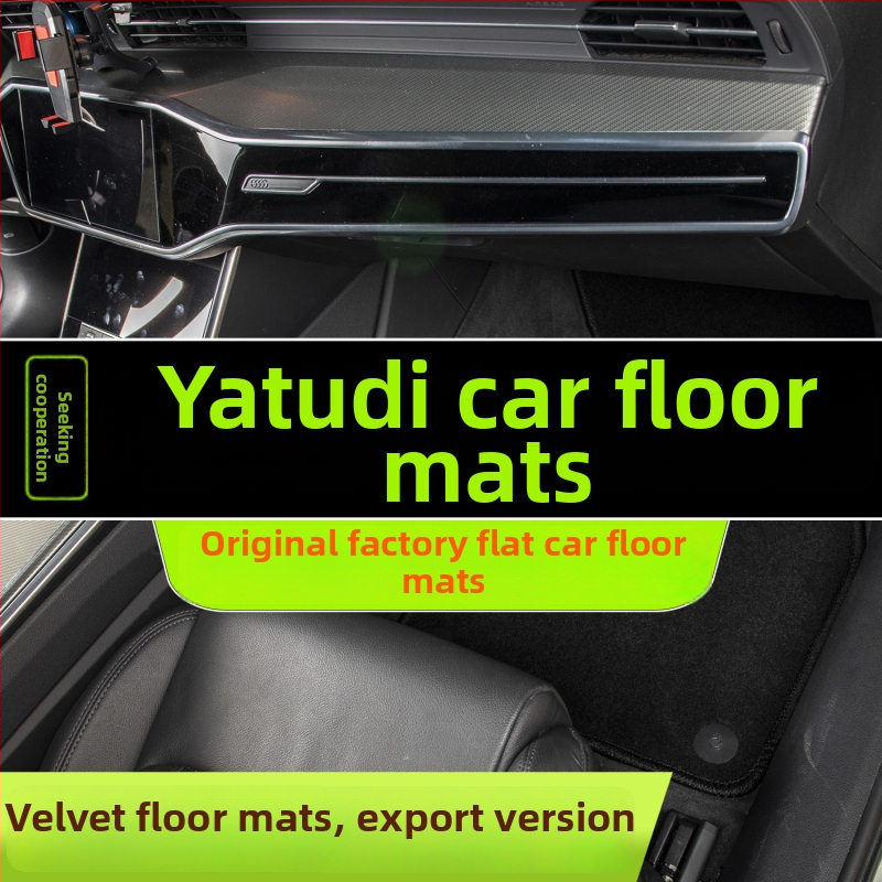 PVC autokoberce na podlahu, okraje uzatvorené drôtovými slučkami, odolné voči špine a opotrebeniu, značky Yashidi, pre špeciálne autá, velúr povrch, prispôsobenie k dispozícii