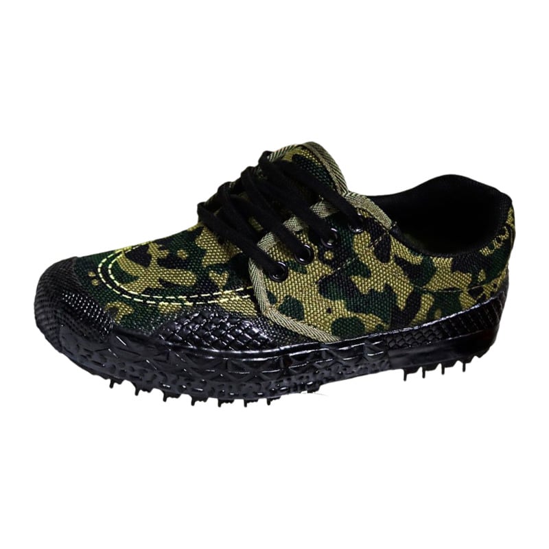 Kamuflirane radne tenisice, niski kroj, unisex, tekstilni gornji dio, gumeni potplat, vulkanizirana podstava