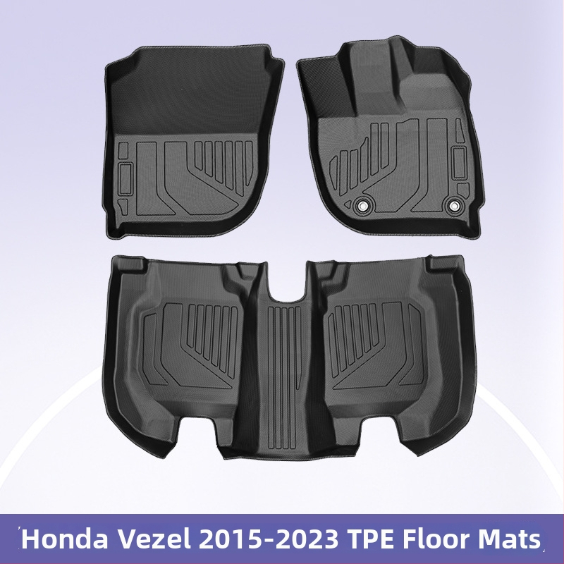 Honda Vezel (2015-2023) podlaha auto rohož, 3D pre všetky ročné počasia, materiál: TPE; značka: 3K; kompatibilita: špeciálne autá; prispôsobenie: k dispozícii
