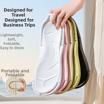 Sklopive papuče za putovanje za parove, lagane i protuklizne, gornji dio EVA i đon EVA, đon injekcijski kalup, za muškarce i žene, kućna uporaba