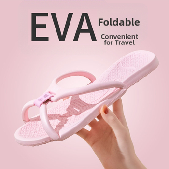 Sklopive papuče za putovanje za parove, lagane i protuklizne, gornji dio EVA i đon EVA, đon injekcijski kalup, za muškarce i žene, kućna uporaba
