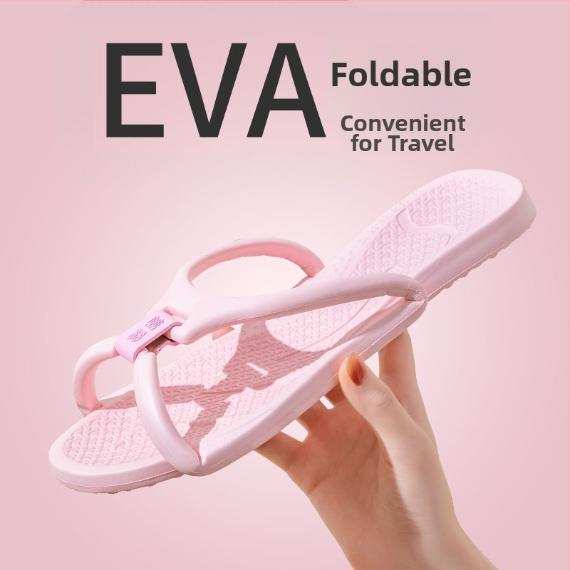 Sklopive papuče za putovanje za parove, lagane i protuklizne, gornji dio EVA i đon EVA, đon injekcijski kalup, za muškarce i žene, kućna uporaba