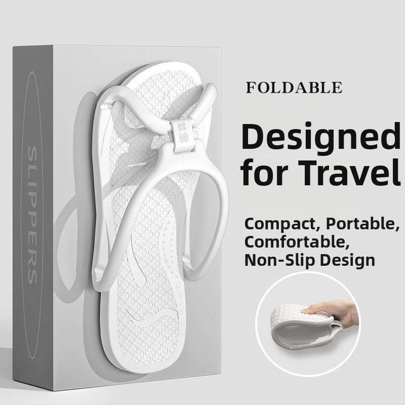 Sklopive papuče za putovanje za parove, lagane i protuklizne, gornji dio EVA i đon EVA, đon injekcijski kalup, za muškarce i žene, kućna uporaba