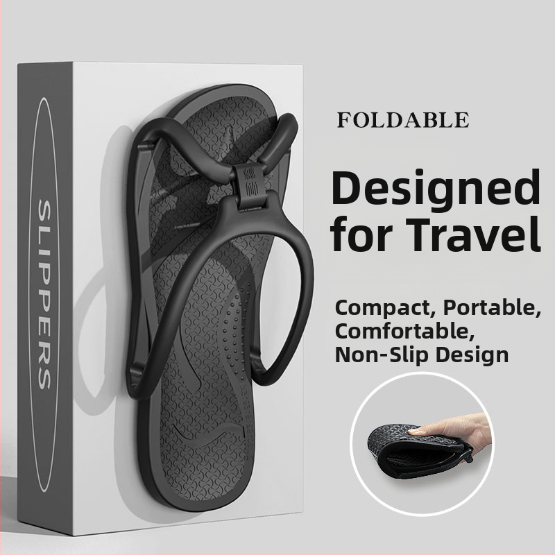 Sklopive papuče za putovanje za parove, lagane i protuklizne, gornji dio EVA i đon EVA, đon injekcijski kalup, za muškarce i žene, kućna uporaba