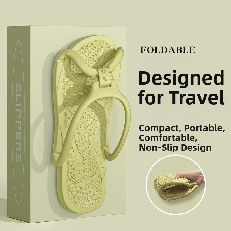 Sklopive papuče za putovanje za parove, lagane i protuklizne, gornji dio EVA i đon EVA, đon injekcijski kalup, za muškarce i žene, kućna uporaba