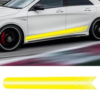 CYR Naljepnice za bočne pragove automobila – PVC, latte art uzorak, samoljepljive