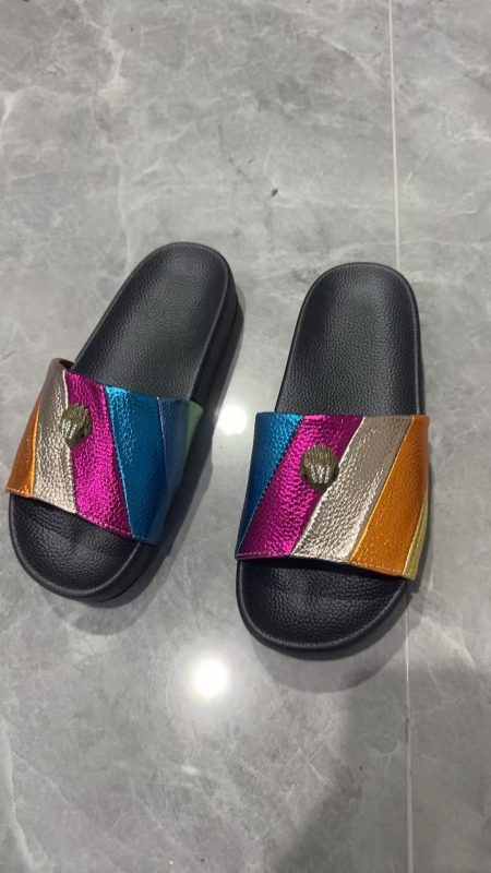 Slip-On sandale za plažu Eagle Head – PU gornji dio, gumeni potplat, lagane, ravna potplata