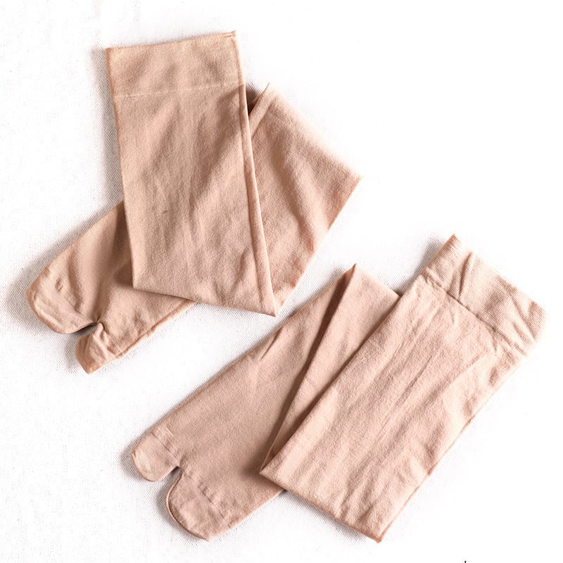 Κάλτσες με διαχωρισμένο δάκτυλο από νάιλον για γυναίκες, υψηλός σωλήνας, αντιτριβικές, 80-90% νάιλον, πλεγμένες με μια βελονιά, 144 ραφές, για όλες τις εποχές