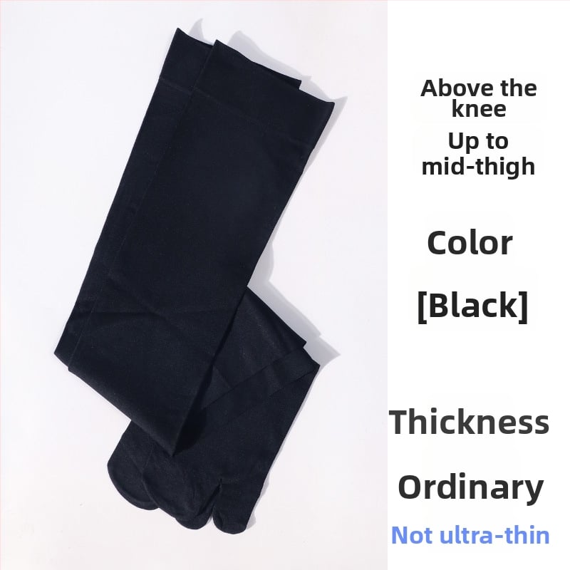 Κάλτσες με διαχωρισμένο δάκτυλο από νάιλον για γυναίκες, υψηλός σωλήνας, αντιτριβικές, 80-90% νάιλον, πλεγμένες με μια βελονιά, 144 ραφές, για όλες τις εποχές