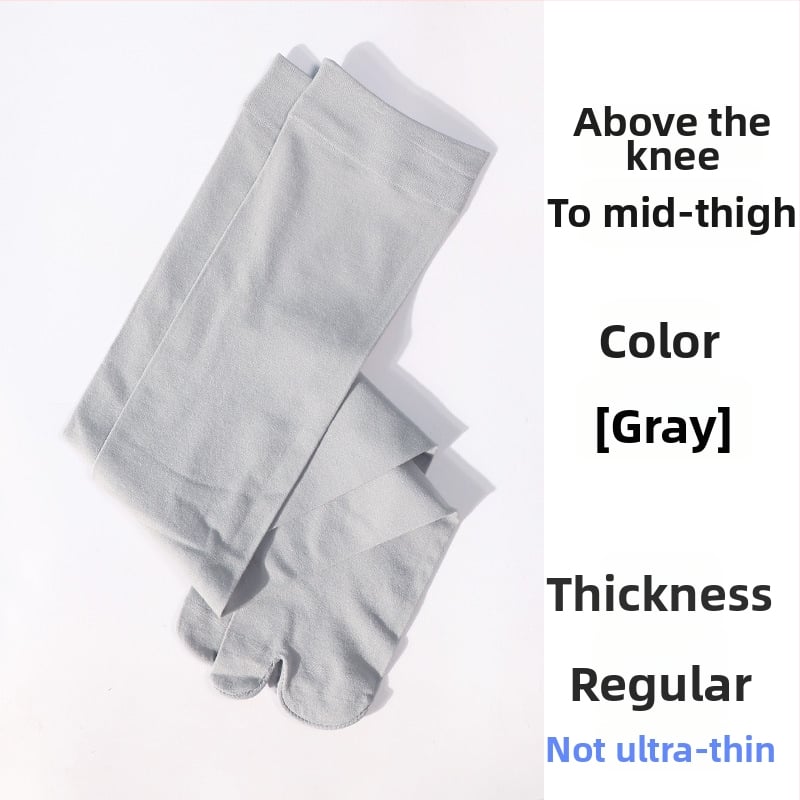 Κάλτσες με διαχωρισμένο δάκτυλο από νάιλον για γυναίκες, υψηλός σωλήνας, αντιτριβικές, 80-90% νάιλον, πλεγμένες με μια βελονιά, 144 ραφές, για όλες τις εποχές