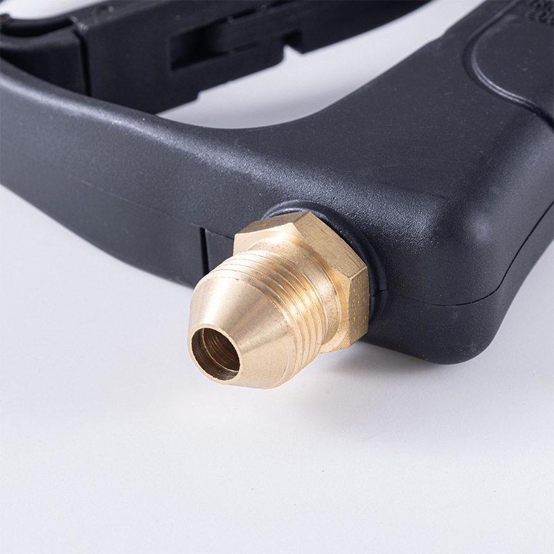 Hordozható magasnyomású autómosó pisztoly réz csúccsal és mérnöki műanyag markolattal, 300 bar nyomás, 10 m sugár