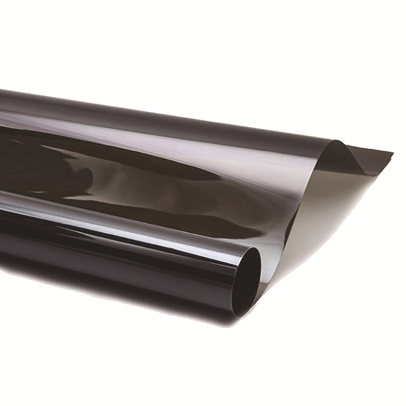 Foliа za prozore auta - PP materijal, glavni sastav tkanine 80/20, samoljepljiva, 1 sloj, jednobojni uzorak, Baimoxi