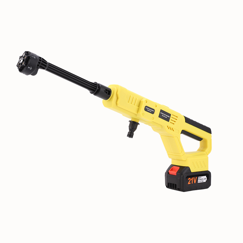 Pistol portabil de spălat auto cu baterie litiu, 21V, 285W, debit 4,1 kg, greutate 1,1 kg