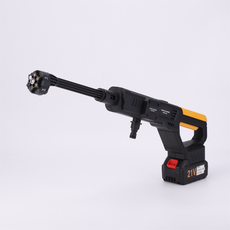 Pistol portabil de spălat auto cu baterie litiu, 21V, 285W, debit 4,1 kg, greutate 1,1 kg