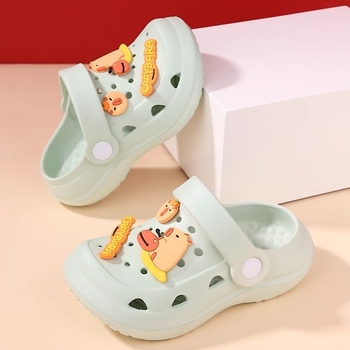 Gyerekeknek szóló mesefigurás szandál, EVA felsőrész és EVA talp, 1–3 éveseknek, mindennapi stílus