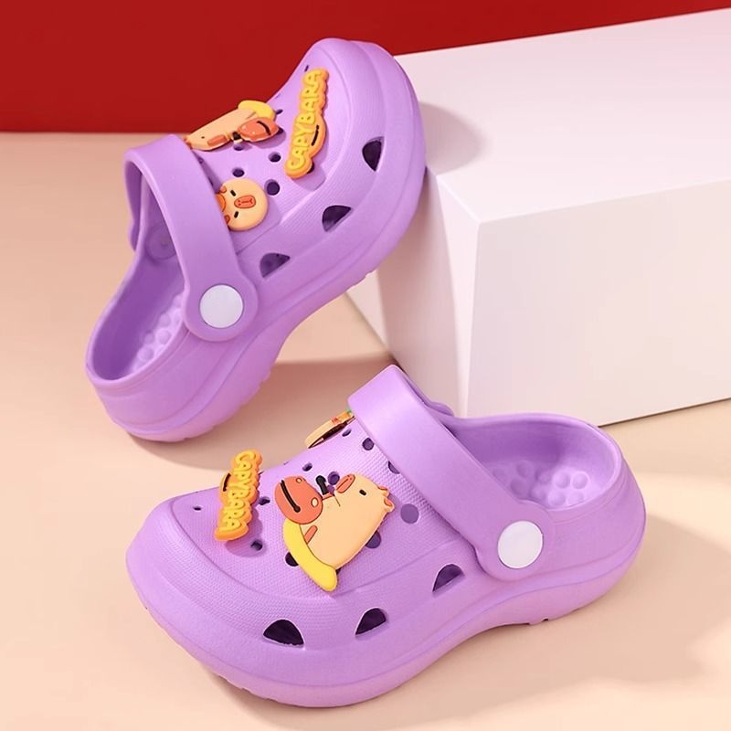 Gyerekeknek szóló mesefigurás szandál, EVA felsőrész és EVA talp, 1–3 éveseknek, mindennapi stílus