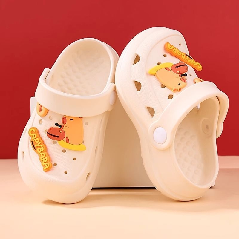 Gyerekeknek szóló mesefigurás szandál, EVA felsőrész és EVA talp, 1–3 éveseknek, mindennapi stílus