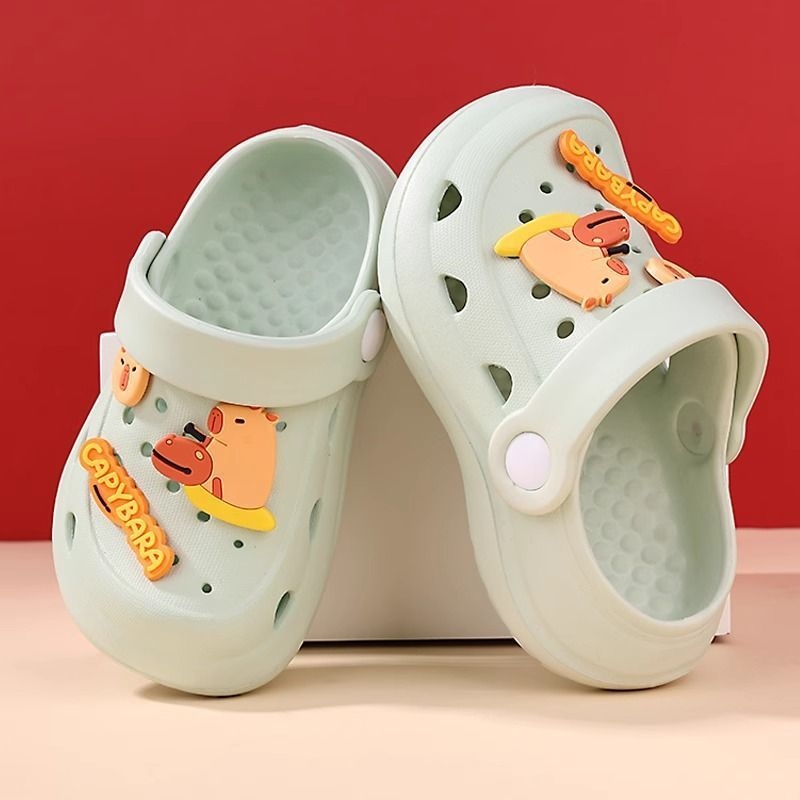 Gyerekeknek szóló mesefigurás szandál, EVA felsőrész és EVA talp, 1–3 éveseknek, mindennapi stílus