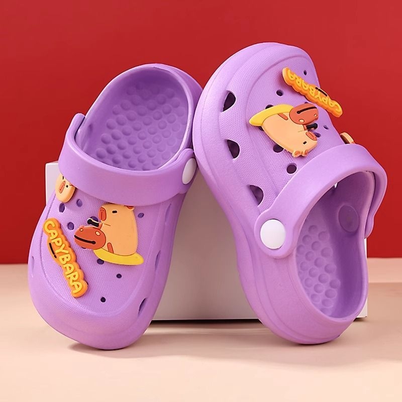 Gyerekeknek szóló mesefigurás szandál, EVA felsőrész és EVA talp, 1–3 éveseknek, mindennapi stílus