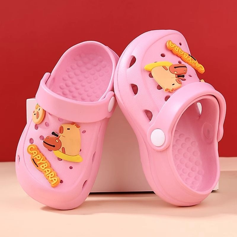 Gyerekeknek szóló mesefigurás szandál, EVA felsőrész és EVA talp, 1–3 éveseknek, mindennapi stílus