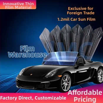 Automobilski films za prozore, solarni film, stakleni film, PET 1.2 mil, propusnost 30–50%, UV zaštita 67,2%, toplinska izolacija 8,8%