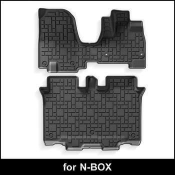 Подложки за пода за Honda N-Box JF5/JF6 с дясно управление – пълен комплект TPE подложки за пода и багажника, покритие за 23 модела, възможност за персонализация