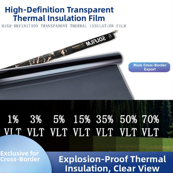 Automobilové okno – slnečný film s protiexploznou ochranou a tepelnou izoláciou, 1 vrstva, samolepiaci, PP založený