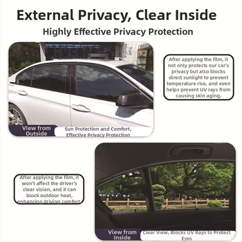 Automobilové okno – slnečný film s protiexploznou ochranou a tepelnou izoláciou, 1 vrstva, samolepiaci, PP založený