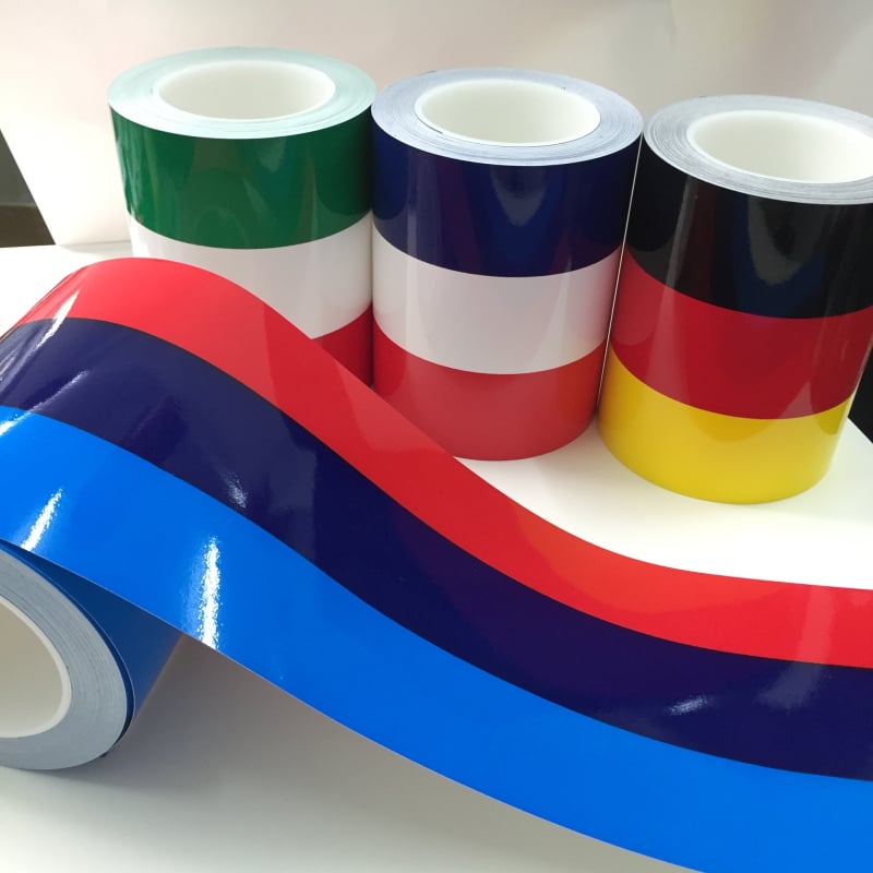 Dingen kompletna auto naljepnica s dizajnom nacionalne zastave, geometrijski dizajn, ljepilo za montažu na bočnu stranu vozila, mogućnost prilagodbe